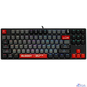 Клавиатура проводная A4Tech Bloody S87 Energy black/red (механическая, USB, for gamer, LED) (S87 USB ENERGY RE)
