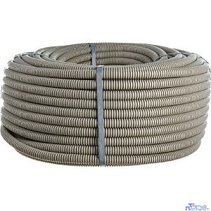 ЭРА Б0036839 Труба гофрированная ПВХ GOFR-20-100-PVC-building (серый) Строительная d 20мм с зонд. легкая 100м