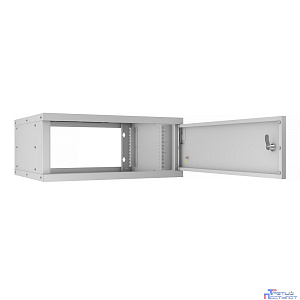 Cabeus WSC-05D-4U55/45m Шкаф телекоммуникационный настенный 19" 4U, серия LIGHT разборный, дверь металл, цвет серый