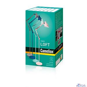 Camelion KD-332  C01 белый (Светильник напольный, торшер, 230V, 40W, E27)