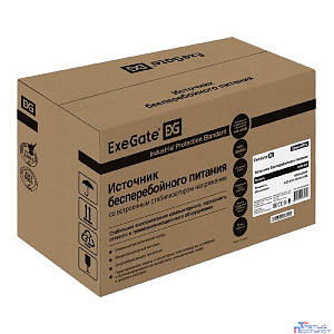 Exegate EX292764RUS ИБП ExeGate SpecialPro UNB-600.LED.AVR.2SH.RJ.USB <600VA/360W, LED, AVR, 2*Schuko, RJ45/11, USB, Black>