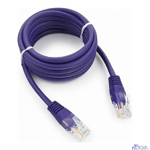 Патч-корд UTP Cablexpert PP12-2M/V кат.5e, 2м, литой, многожильный (фиолетовый)