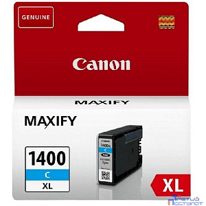 Canon PGI-1400XL C Картридж струйный для MAXIFY МВ2040 и МВ2340, голубой, 900 стр