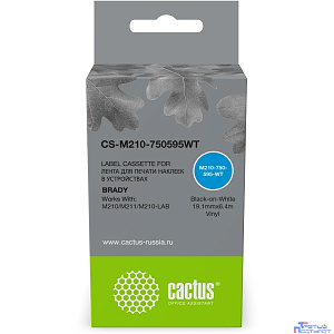 Картридж ленточный Cactus CS-M210-750595WT M210-750-595-WT для Brady M210/M211/M210-LAB