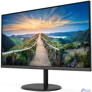 LCD AOC 23.8" Q24V4EA черный {IPS 2560x1440 75Hz 16:9 1000:1 250cd 178/178 8bit(6bit+FRC)  D-Sub HDMI1.4  DisplayPort1.2 AdaptiveSync AudioOut 2x2W VESA}