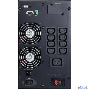 PowerCom Macan MAC-2000 ИБП {On-Line, 2000VA/2000W, Tower, IEC, LCD, Serial+USB, SNMPslot, подкл. доп. батарей} (1034862)