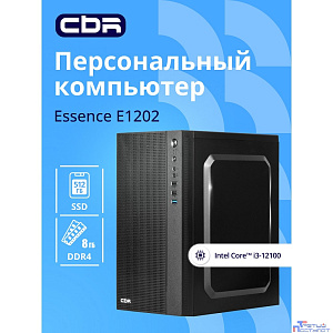 Компьютер CBR Essence E1202 Intel Core i3-12100 / Cbr MB-AFH610M-RTL / 8GB / SSD 512GB