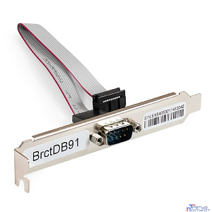 Exegate EX298291RUS Планка портов в корпус 1xCOM ExeGate BrctDB91 (Com 10-pin (F) --> RS232 DB9 Male, кабель 20см)
