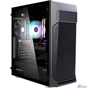 ZALMAN Z1 PLUS Корпус без БП, боковое окно (закаленное стекло), черный, ATX
