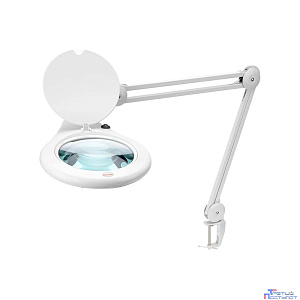 Rexant 31-0503 Лупа на струбцине , круглая, 5D, с подсветкой 108 LED, белая