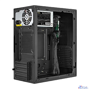 Exegate EX299072RUS Корпус Minitower ExeGate BAA-308M-AAA450 (mATX, БП AAA450 с вент. 8см, 2*USB, HD Audio, черный)
