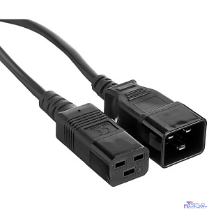 Exegate EX297809RUS Кабель питания (UPS) Special EC20-5S (IEC 320 C19->C20, 3*1.5mm2, CCA, черный, 5м)