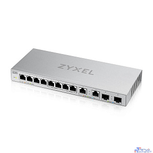 Коммутатор/ Switch Zyxel XGS1010-12, 8xGE, 2x1/2.5GE, 2xSFP+, desktop, silent