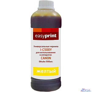 Easyprint Чернила I-C500Y универсальные для Canon (500мл.) жёлтый