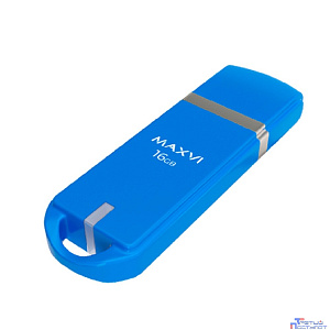 Maxvi USB Drive 16GB P3 sky blue, монолит с колпачком, ABS пластик, USB 2.0