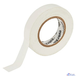 Kranz (KR-09-2101) Изолента ПВХ 0,13х15 мм, 25 м, белая (5 шт/уп)