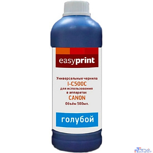 Easyprint Чернила I-C500C универсальные для Canon (500мл.) голубой