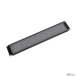 ЦМО Фальшпанель в шкаф 19" 2U перфорированная, цвет черный (ФП-2.4-9005)