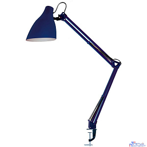 Camelion KD-335  C23 темно-синий (Свет-к настольн.с метал. струбциной, 230V, 40W, E27)