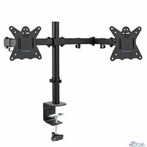 Kromax CASPER-508 black,  Кр. стал. наст. для TV 10"-32", max 2x10 кг, 6 ст св., от стл. 400 мм, max VESA 100x100 мм.