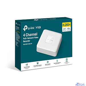 TP-Link VIGI NVR1104H-4P 4-канальный сетевой видеорегистратор с поддержкой PoE+