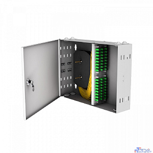 NTSS Кросс настенный NTSS PREMIUM предсобранный, 48 портов SC/APC, 9/125 мкм, (розетки, сплайс 2шт, КДЗС, пигтейлы) NTSS-WFOB-PM-48-SC/A-9-SP1.5G4A