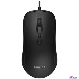 Philips  Проводная Мышь SPK7214, 4 кноп., USB 2.0, 800-1600dpi, Чёрный