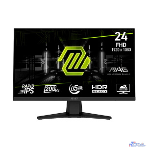 MSI MAG 23.8" 244F {IPS 1920x1080 200Hz 0.5ms 1000:1 300cd 178/178 HDMI2.0 DisplayPort1.2 Tilt VESA Black}