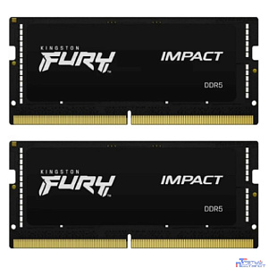 Kingston 64GB 4800MT/s DDR5 CL38 SODIMM (Kit of 2) FURY Impact KF548S38IBK2-64
