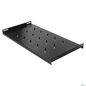 NEOMAX Полка 19"1U, для настенного шкафа 600*350; глубина полки 250мм,ширина 500 мм; цвет черный (NM-SHF-1U35-102)