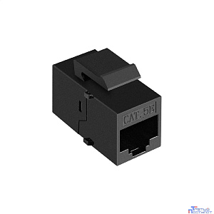 Exegate EX297348RUS Модуль проходной ExeGate CP45-KJ-UC5e (RJ45-RJ45 формата Keystone Jack, Кат.5e, неэкранированный)