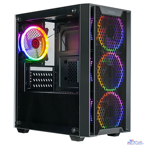 Ginzzu CL650 mATX FAN 4*12FRGB  передняя панель Решетка