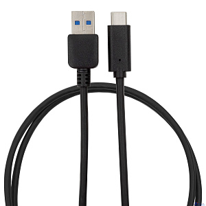 Bion Кабель USB 3.0 - USB Type-C (AM/CM), 5 Гбит/с, 3А (36W), 1 м, чёрный [BXP-CCP-USB3-AMCM-1M-B]