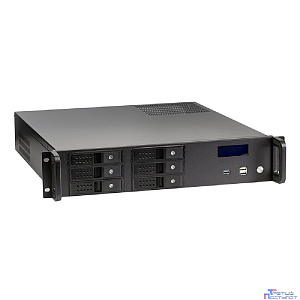 Exegate EX279705RUS Серверный корпус Exegate Pro 2U480-HS06 <RM 19",  высота 2U, глубина 480, без БП, 6xHotSwap, USB>