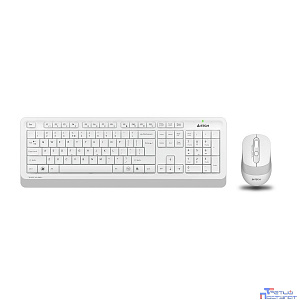 Клавиатура и мышь Wireless A4Tech FG1010 WHITE бело-серая, USB [1147575]