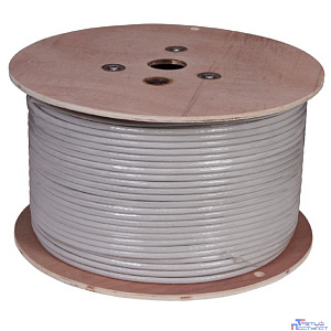 Rexant (02-0302 ) Кабель витая пара U/UTP, CAT 6A, ZH нг(А)-HF (LSZH), 4х2х0,57 мм, 23AWG, INDOOR, SOLID, серый, 305м PRO