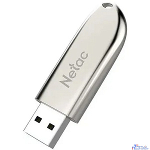 Netac USB Drive 64GB U352 <NT03U352N-064G-20PN>, USB2.0, с колпачком, металлическая