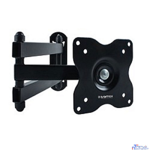 Kromax DIX-15 black, Кр. стал. наст. для TV 15"-28", max 30 кг, 5 ст св., нак. ±15°, пов. 180°, от ст. 48-377 мм, max VESA 100x100 мм.