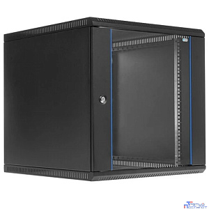 ЦМО Шкаф телекоммуникационный настенный разборный 12U (600х650) дверь стекло,цвет черный (ШРН-Э-12.650-9005) (1коробка)