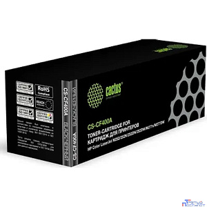 CACTUS CF400A Тонер Картридж CS-CF400A черный для HP CLJ M252/252N/252DN/252DW/M277n/M277DW (1500стр.)