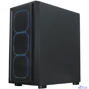 XASTRA Корпус  A411M 4ARGB-FG Black mATX/Mesh /ScrewlessTG+mesh panel/ 4x120mm ARGB PWM FG fans/ A411M-4FG12A