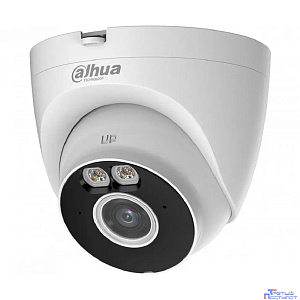 DAHUA DH-IPC-T4AP-PV-0280B Уличная купольная IP-видеокамера Smart Dual Light 4Мп, 1/3” CMOS, объектив 2.8мм, видеоаналитика ИК 30м, LED 30м, микрофон, динамик, Wi-Fi 2.4ГГц, IP67, металл/пластик