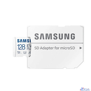 Micro SecureDigital 128GB Samsung Class 10 Evo Plus A2 V30 UHS-I  (R/W  90/160 MB/s) + SD адаптер [MB-MC128SA/APC]