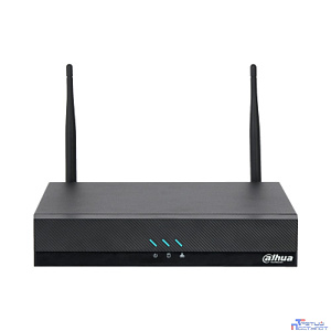 DAHUA DHI-NVR2108HC-W 8-канальный IP-видеорегистратор H.265+ с W-Fi и ИИ Входящий поток до 80Мбит/с; 1 SATA III до 20Тбайт; 1 HDMI, 1 VGA; 1 RJ45 100Мбит/с, Wi-Fi 2.4ГГц, 5ГГц