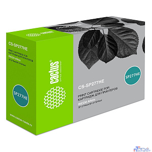 Картридж лазерный Cactus CS-SP277HE 408160 черный (2600стр.) для Ricoh Aficio SP 277NwX/SP 277SFNwX