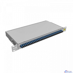NTSS Кросс 19" NTSS PREMIUM, предсобранный 1U, 32 порта SC/UPC, 9/125 мкм, (сплошная панель, розетки, сплайс, КДЗС, пигтейлы) NTSS-RFOB-PM-1U-32-SC/U-9-SP1.5G0A