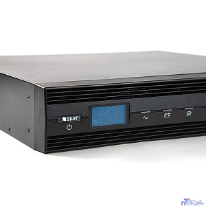 Источник бесперебойного питания Бастион SKAT-UPS 3000-RACK-ON-E 3000ВА/2700Вт RACK 2U/On-Line/6хБезАКБ(40-120Ач)/220В/SNMP slot/МПТ