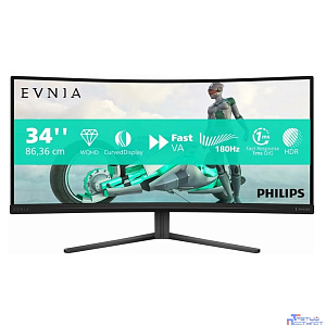 LCD PHILIPS 34" 34M2C3500L {VA 3440x1440 180Hz 0.5ms 178/178 300cd 4000:1 10bit(8bit+FRC) HDR10 2xHDMI2.0 DisplayPort1.4 VESA}