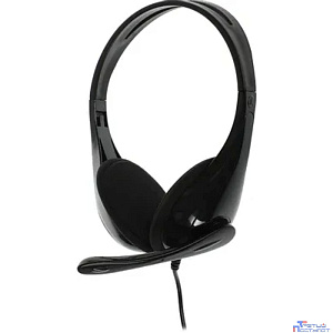 Наушники с микрофоном A4Tech HU-9 черный 1.8м накладные USB оголовье (HU-9 (BLACK))