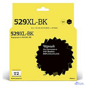 T2 LC-529XL-BK Картридж (IC-B529XL-BK) для Brother DCP-J100/J105/J200, черный